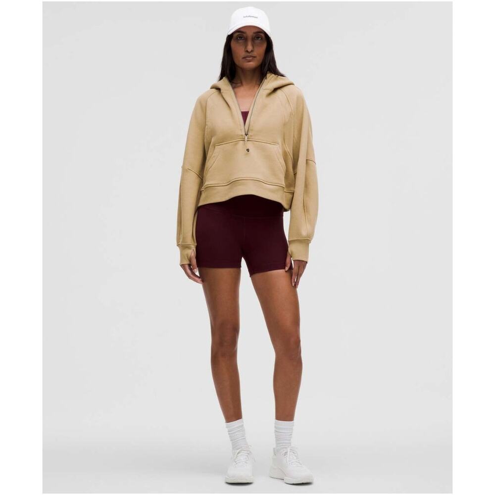 NWT Lululemon Scuba Oversized Half-Zip Hoodie Filbert Tan Athleisure Size M/L - Picture 4 of 4